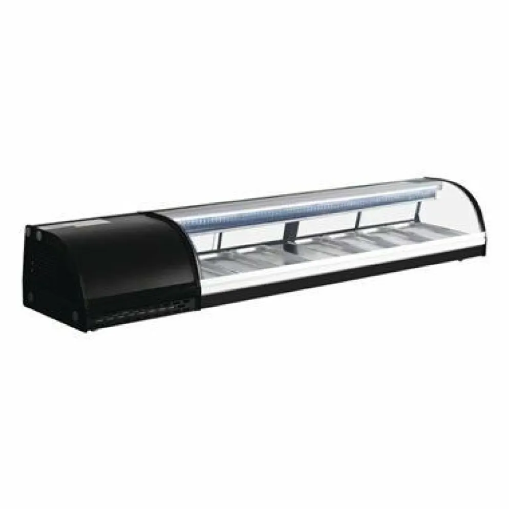 Polar Kühlvitrine für Sushi 180cm, 180x39x29cm