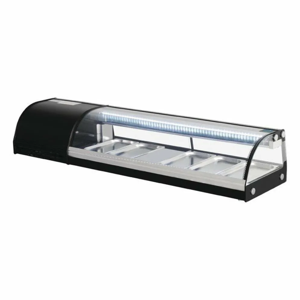 Polar Kühlvitrine für Sushi 150cm, 150x39x29cm