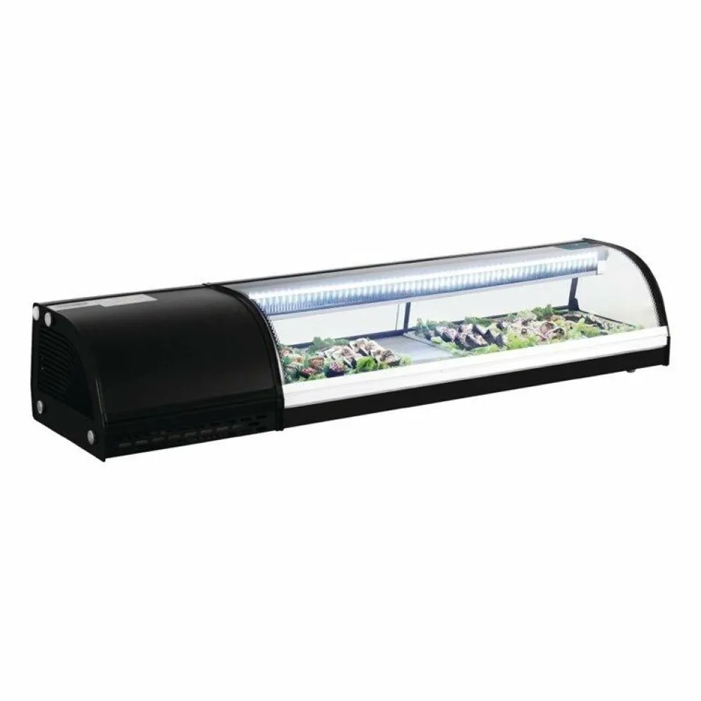 Polar Kühlvitrine für Sushi 150cm, 150x39x29cm