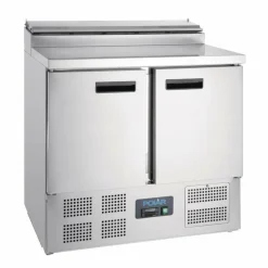 POLAR Pizzakühltisch Saladette 2-türig 254L