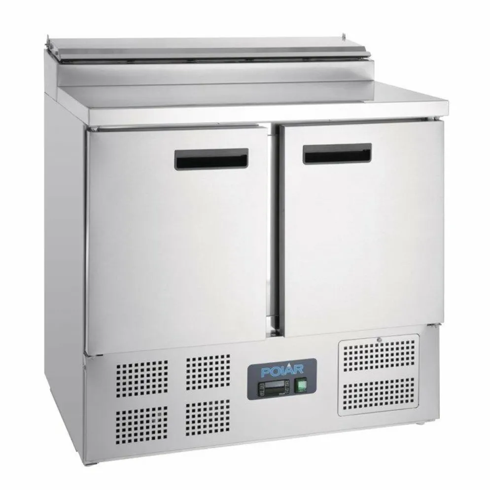 POLAR Pizzakühltisch Saladette 2-türig 254L