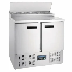 POLAR Pizzakühltisch Saladette 2-türig 254L