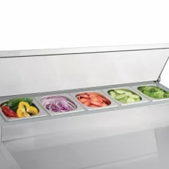 POLAR Pizzakühltisch Saladette 2-türig 254L
