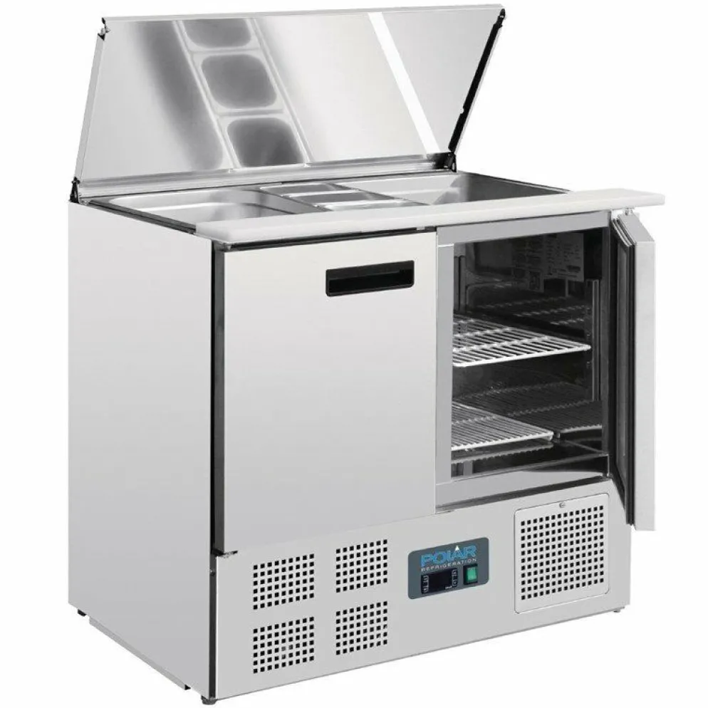 POLAR Saladette 240 Liter, 2-türig 900x700x885 mm