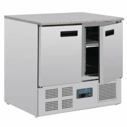POLAR Thekenkühltisch 2-türig 240L, 900x700x880 mm - GN 1/1