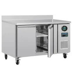POLAR 2-türiger Edelstahlgefrierschrank 282Ltr, 1360x700x960 mm