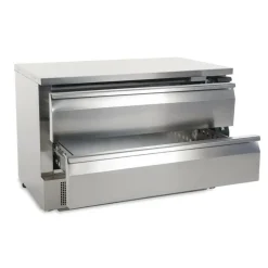 POLAR Unterbaukühltisch/Tiefkühltisch, 2 Schubladen 6x GN1/1
