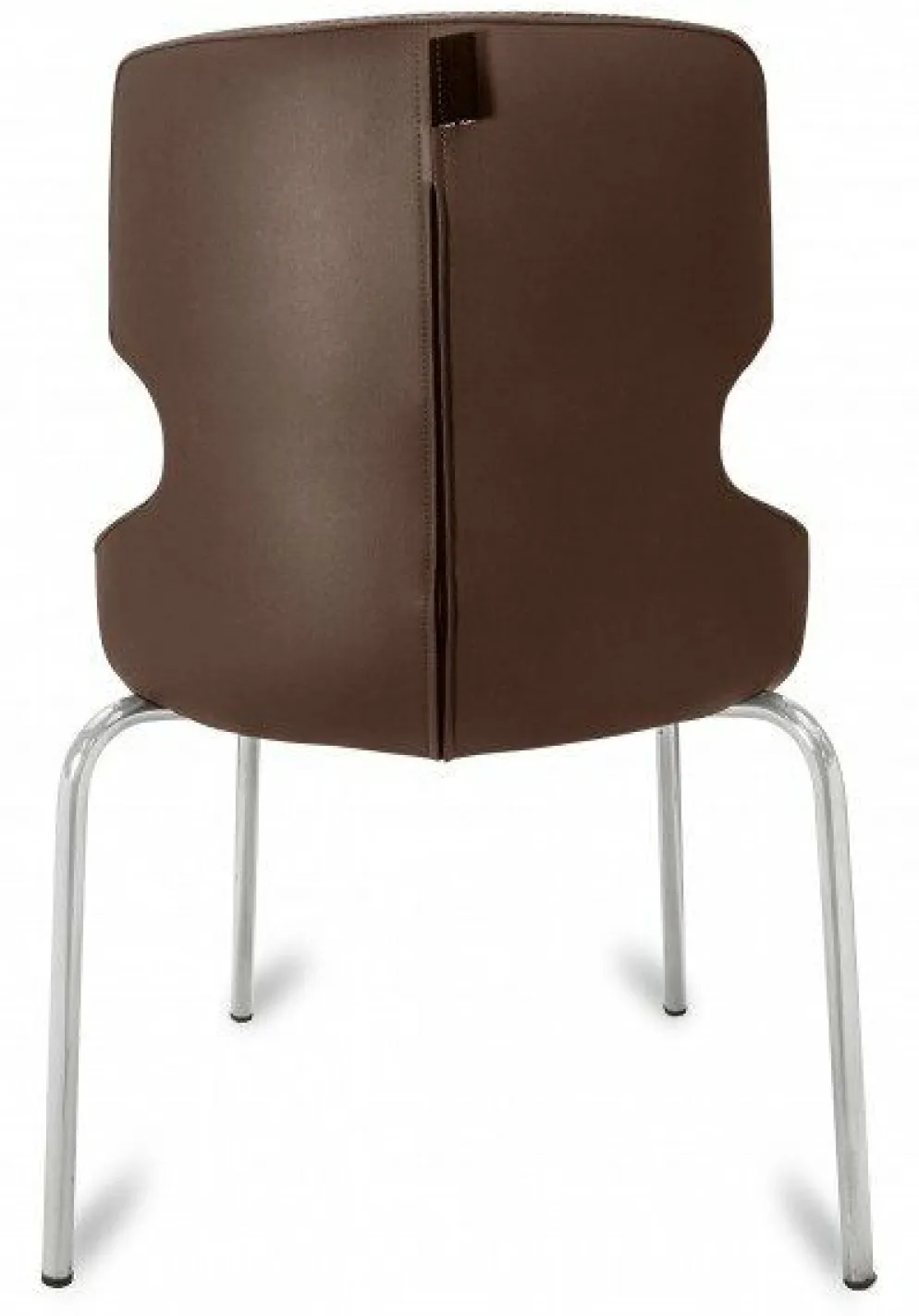 Polsterstuhl Donna braun/beige, Metallfüße