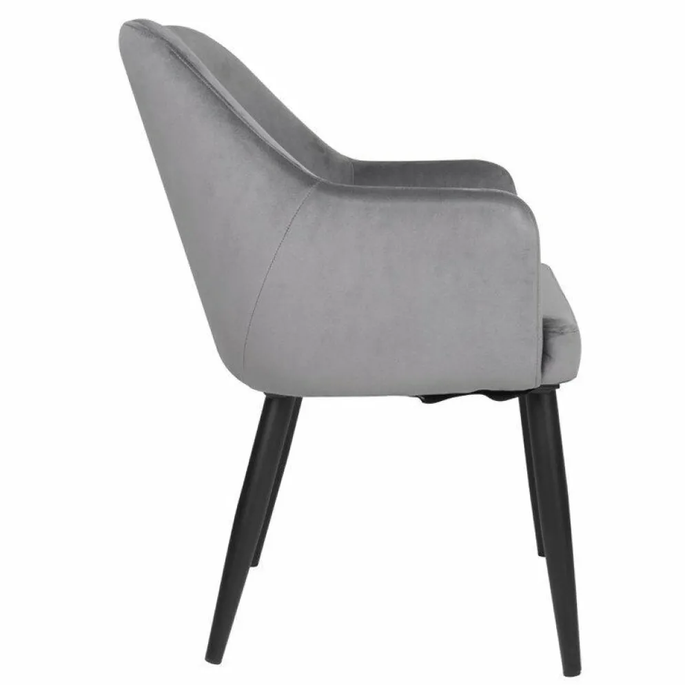 Polsterstuhl Sessel LIA grau