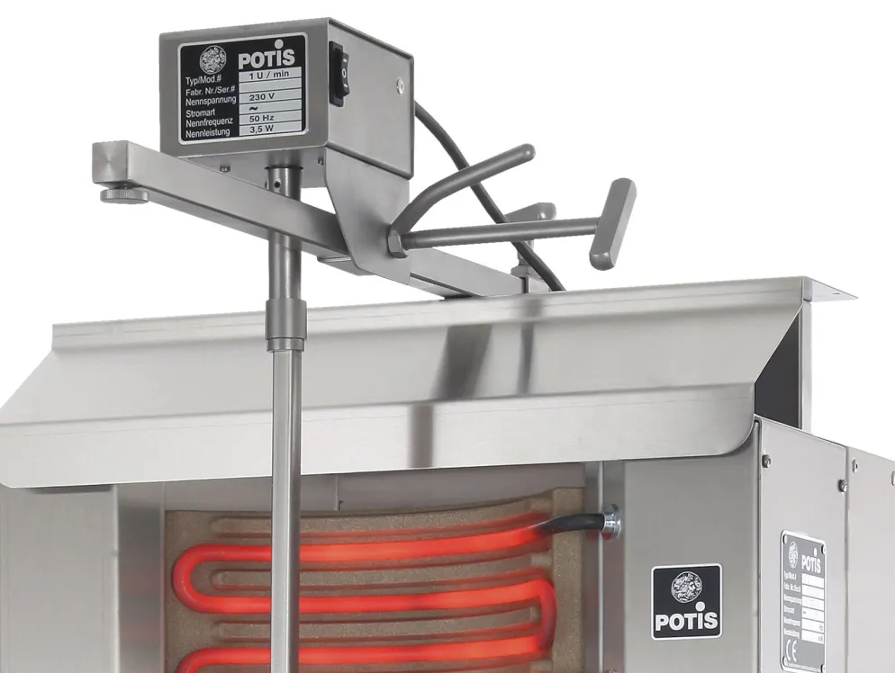 POTIS E4 Elektro Gyrosgrill Dönergrill Kebabgrill 80 kg
