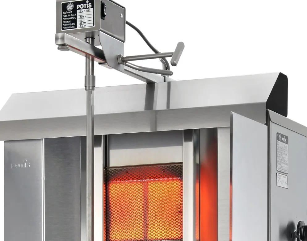POTIS GD5 Gyrosgrill Dönergrill Kebabgrill 120 kg, "PROPANGAS"