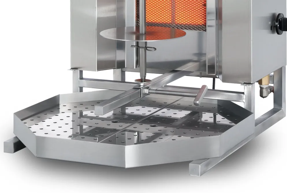 POTIS GD4 Gyrosgrill Dönergrill Kebabgrill 70 kg, "PROPANGAS"
