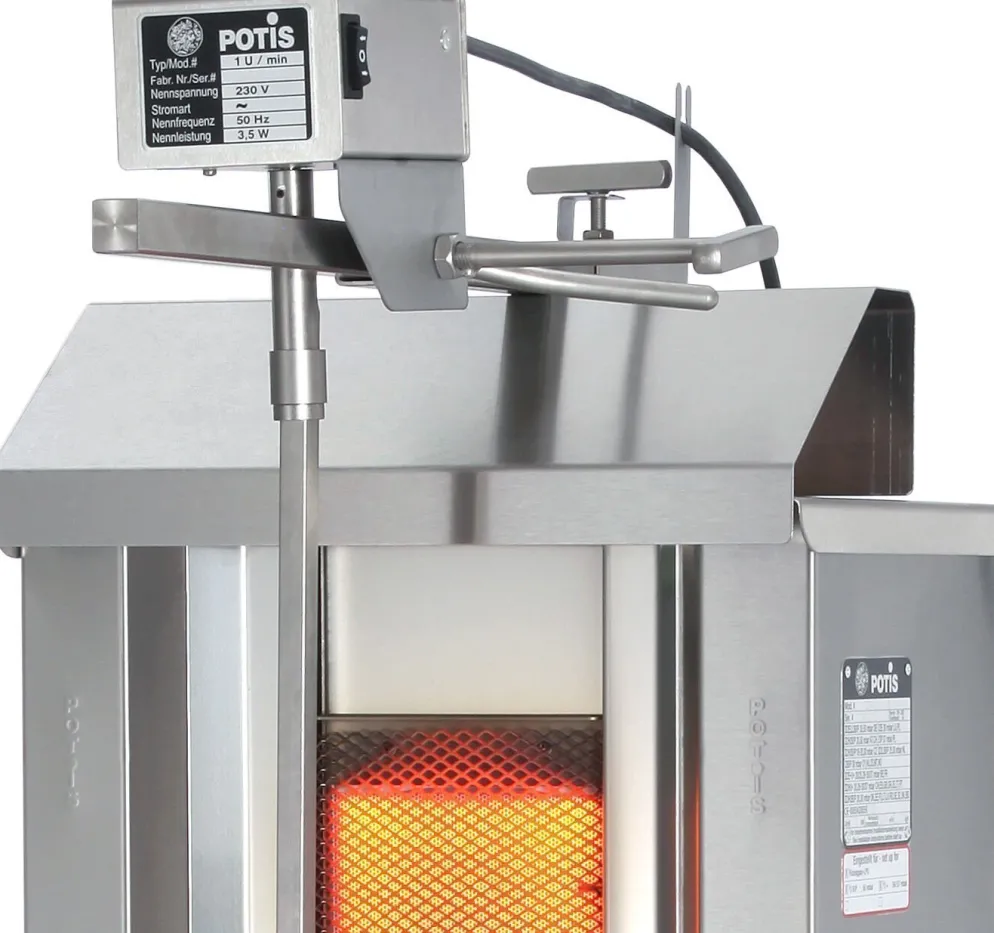 POTIS GD2 Gyrosgrill Dönergrill Kebabgrill 30 kg, "PROPANGAS"