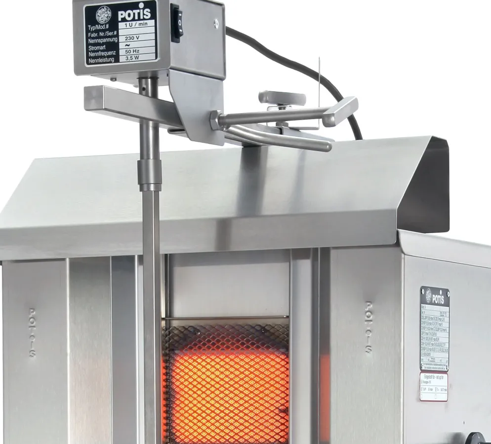 POTIS G3 Gyrosgrill Dönergrill Kebabgrill 50 kg, "ERDGAS"