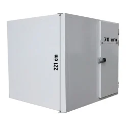 Premium Kühlzelle 1500x1800x2210mm mit Aggregat, Wandstärke 80mm