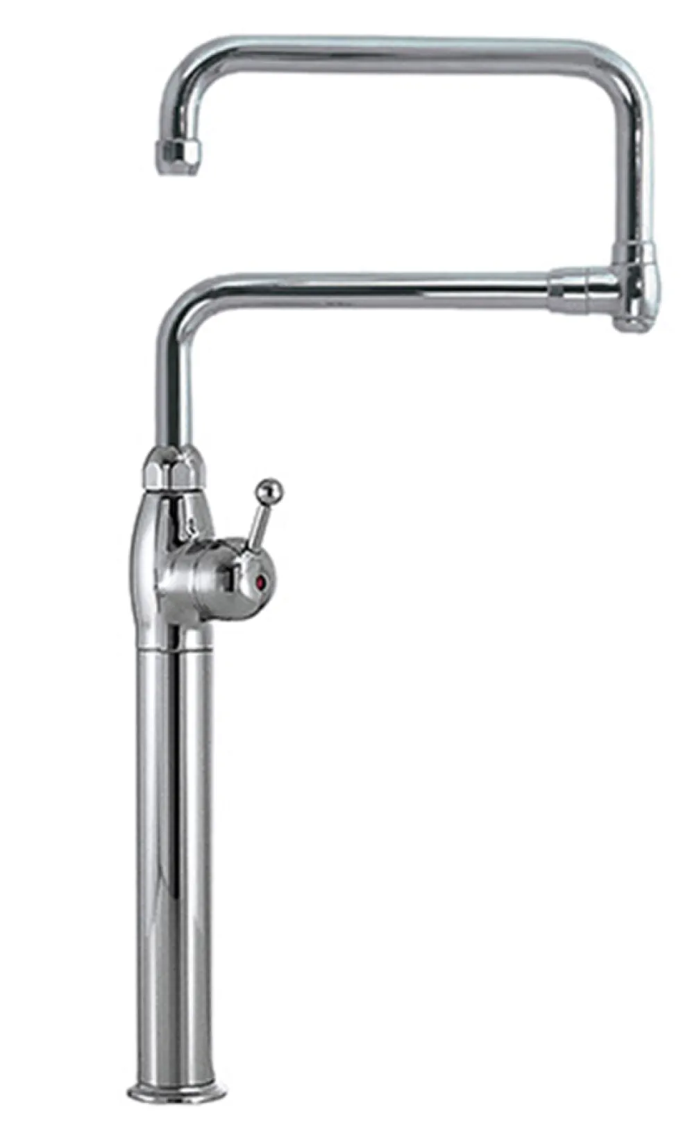 PREMIUM Knebel-Mischbatterie mit Doppel Schwenkhahn 1/2 Zoll Wasseranschluß
