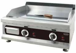 Profi Gas-Grillplatte Chrom 650 glatt - Erdgas 2x 3kW