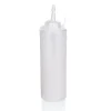 Quetschflasche Set, Ø 7 cm, 0,7 Liter, transparent, Set á 6 Stück, Polyethylen