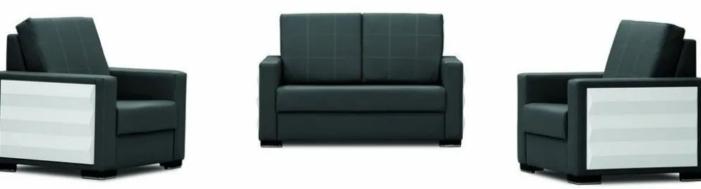 RELAX Sofa 2 Sitzer Schwarz