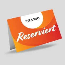 Reserviert-Tischschild Citrus mit Logo (250 Stk.)