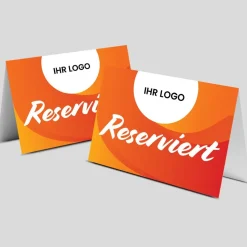 Reserviert-Tischschild Citrus mit Logo (250 Stk.)