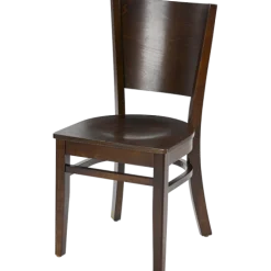 Restaurantstuhl Elan-H Multiplex-Sitz, Nussbaum Dunkel