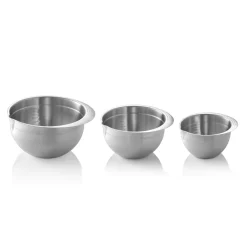 Rührschüssel Set, 3-teilig, 0,95/2,0/3,5 Liter, Chromnickelstahl 18/8