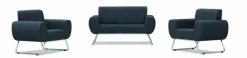 RIGA Sofa 2 Sitzer Schwarz