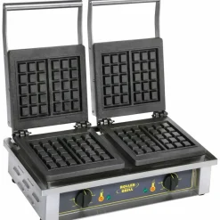 ROLLER GRILL Doppel-Waffeleisen Brüsseler Waffelform