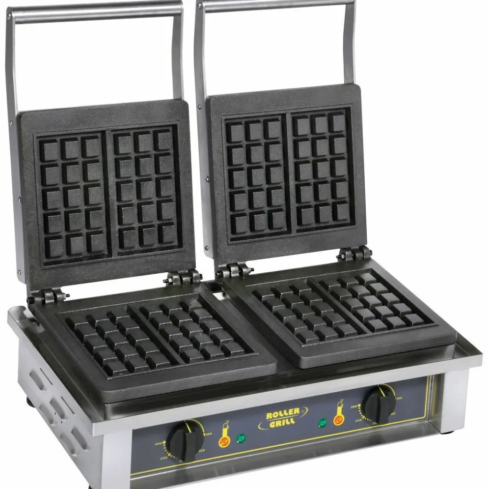 ROLLER GRILL Doppel-Waffeleisen Brüsseler Waffelform