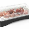 Rolltop-Präsenter Vitrine gekühlt GN 1/1 mit Tablett, Haube, Akkus