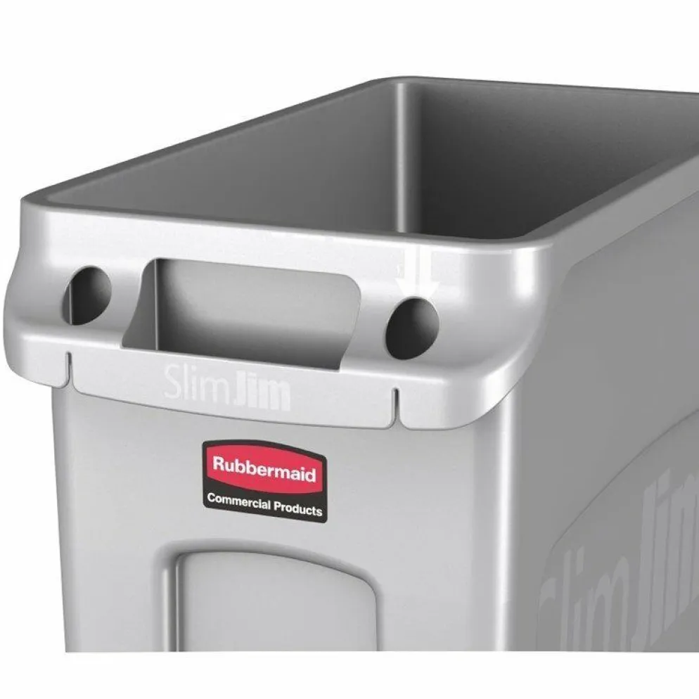 Rubbermaid Slim Jim Abfalleimer 60L in grau