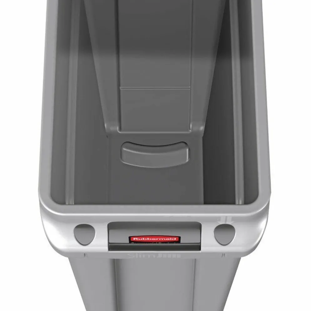 Rubbermaid Slim Jim Abfalleimer 60L in grau