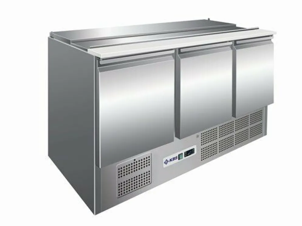 Saladette KBS 903, 3 Türen, 1368x700x875 mm für 4x GN1/1
