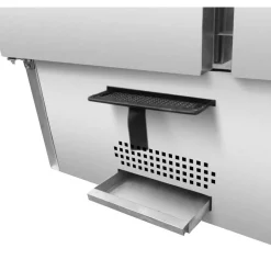 Saladette 3 Türen, Breite 1370x700 mm, mit Schiebedeckel für 4x GN1/1