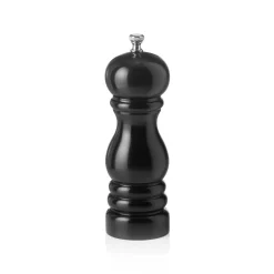 Salzmühle mit Keramikmahlwerk CLASSIC MILL, Höhe 15 cm, schwarz glänzend, Holz