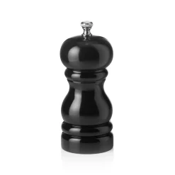 Salzmühle mit Keramikmahlwerk CLASSIC MILL, Höhe 11 cm, schwarz glänzend, Holz