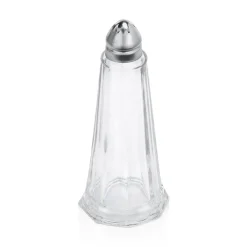 Salz-/Pfefferstreuer Set, Ø 4,5 cm, Höhe 11 cm, Set á 12 Stück, Edelstahl, Glas
