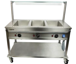 SARO Bain Marie Trolley 3x 1/1 GN