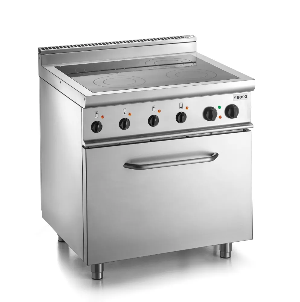 SARO Ceranherd E7/CVE4LE mit Elektrobackofen, 4x 2,5 kW