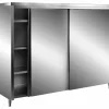 SARO Edelstahl-Lagerschrank mit Schiebetüren, 1000x600 mm