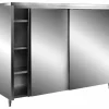 SARO Edelstahl-Lagerschrank mit Schiebetüren, 2000x700 mm