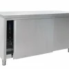SARO Edelstahlschrank Schiebetür, 600 mm Tiefe, Breite 1800mm