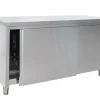SARO Edelstahlschrank Schiebetür, 700 mm Tiefe, Breite 1200mm