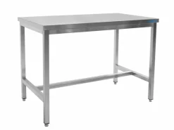 SARO Edelstahltisch B 1200 x T 600 mm ohne Unterblatt