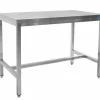 SARO Edelstahltisch B 1000 x T 600 mm ohne Unterblatt