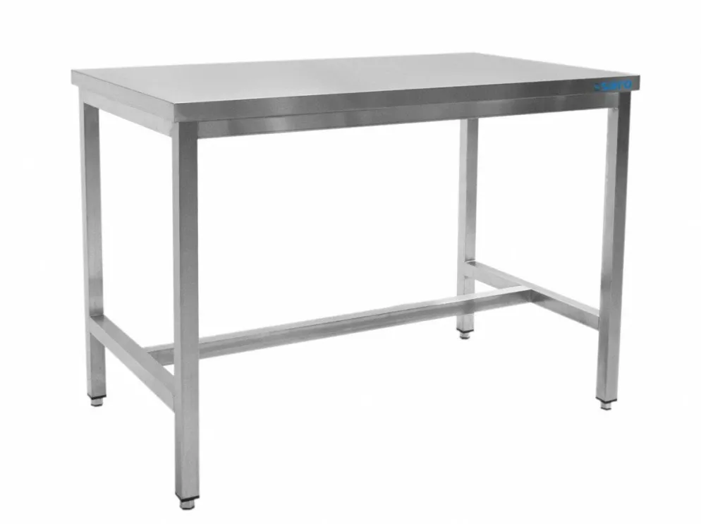 SARO Edelstahltisch B 2000 x T 600 mm ohne Unterblatt