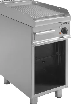 SARO Elektro-Griddleplatte, gerillt, E7/KTE1BAR