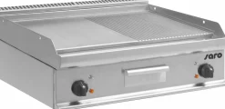 SARO Elektro-Griddleplatte, 1/2 glatt + /1/2 gerillt, E7/KTE2BBM