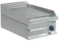 SARO Elektro-Griddleplatte, gerillt, E7/KTE1BBR